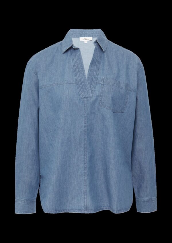 Lässige Jeansbluse im Relaxed Fit