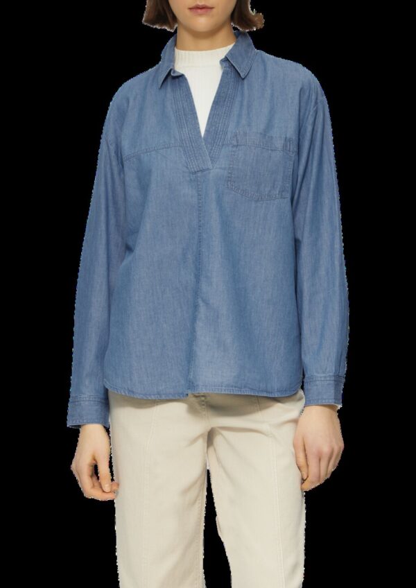 Lässige Jeansbluse im Relaxed Fit
