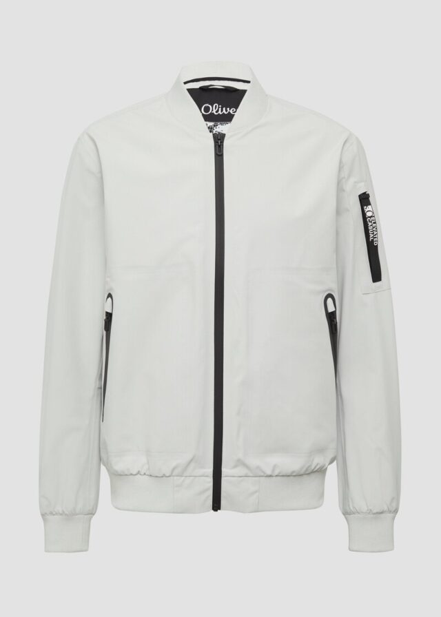 Wasserdichte Bomberjacke mit Ärmel-Detail