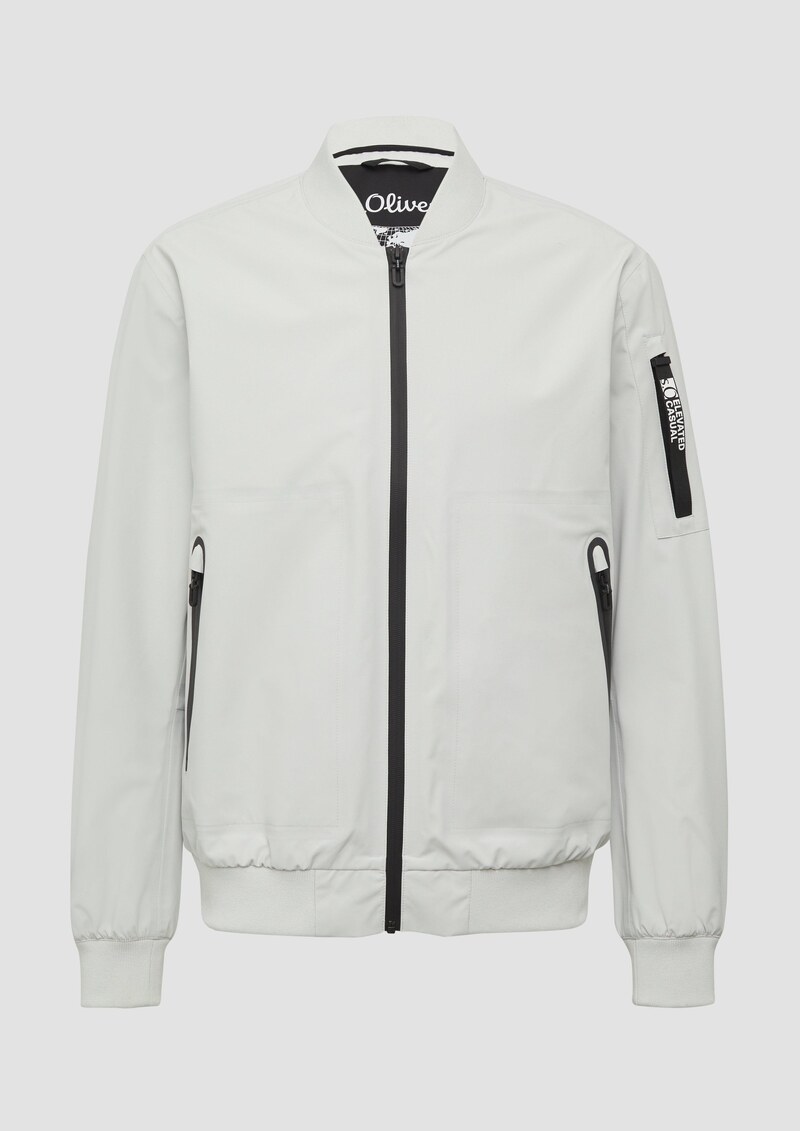 Wasserdichte Bomberjacke mit Ärmel-Detail
