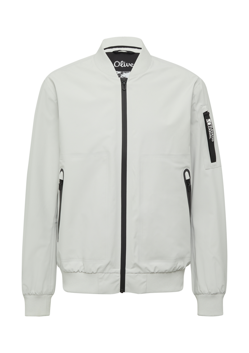 Wasserdichte Bomberjacke mit Ärmel-Detail