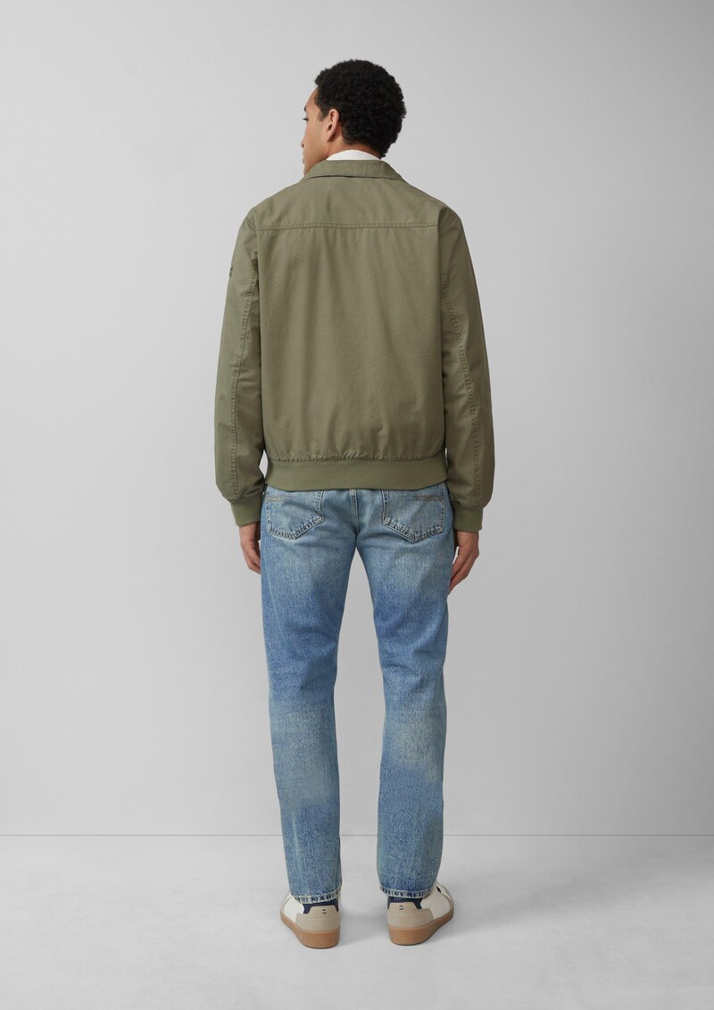 Hochwertiger Baumwoll-Blouson mit Kontrast-Details