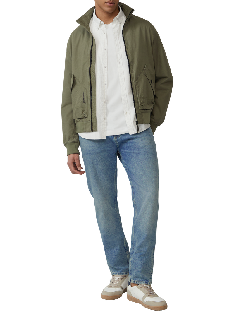 Hochwertiger Baumwoll-Blouson mit Kontrast-Details