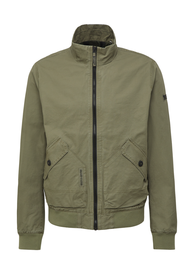 Hochwertiger Baumwoll-Blouson mit Kontrast-Details