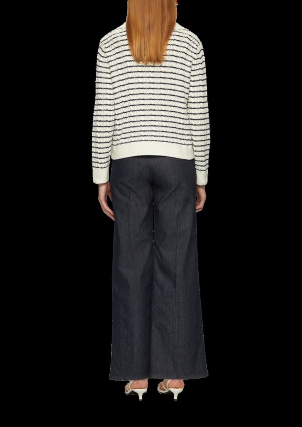 Relaxed-Fit-Pullover mit Troyer-Kragen und Zopfmuster