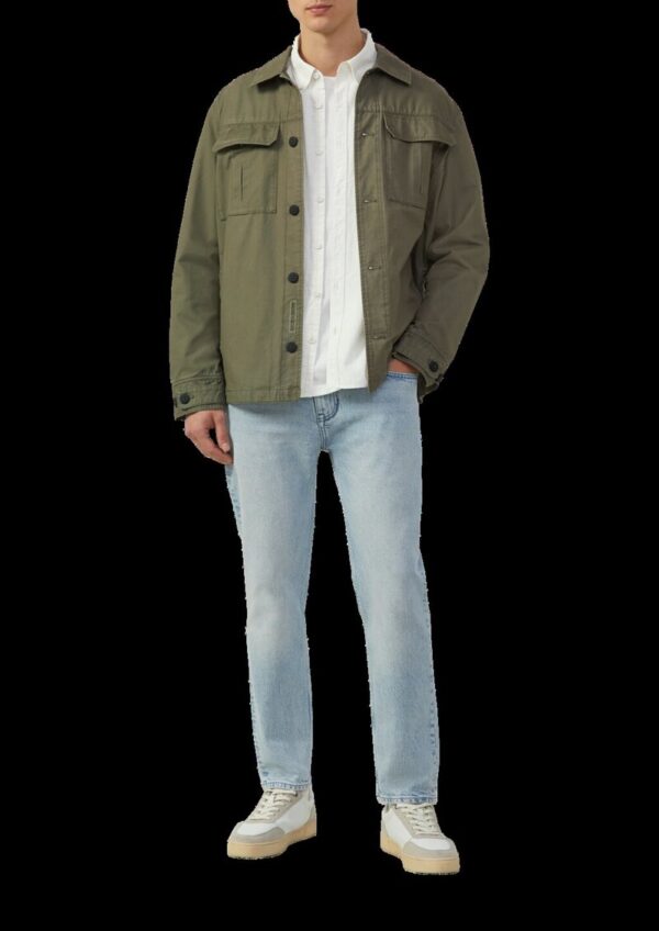 Regular Fit: Meliertes Baumwoll-Hemd mit Button-Down-Kragen