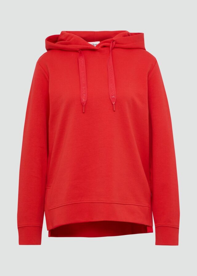 Weiches Kapuzensweatshirt mit seitlichen Schlitzen