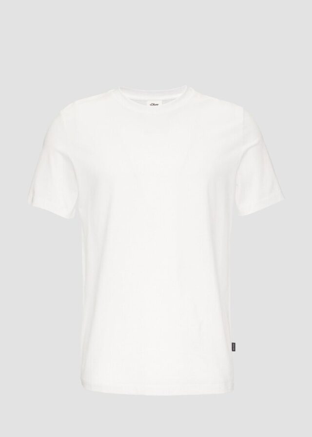 Jerseyshirt im Slim Fit aus merzerisierter Baumwolle