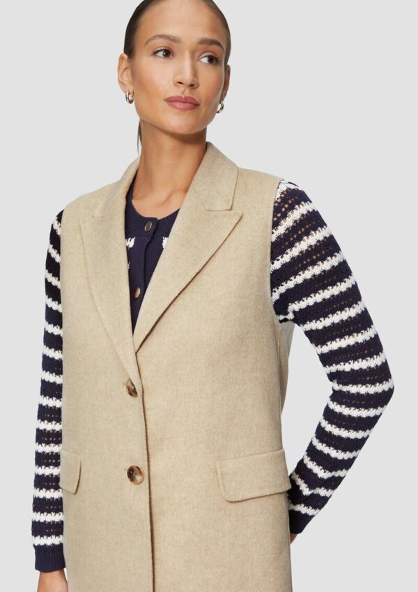 Doubleface-Weste im Relaxed Fit