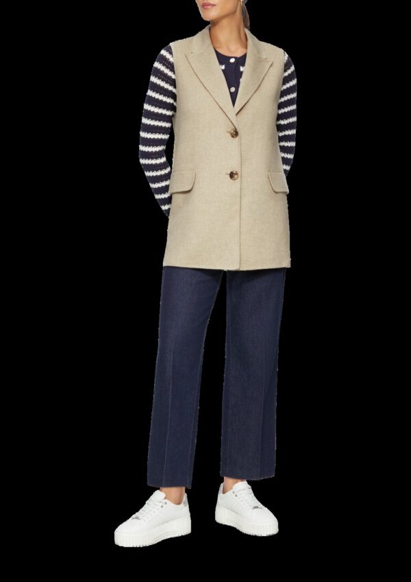 Doubleface-Weste im Relaxed Fit