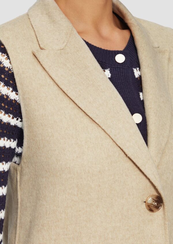 Doubleface-Weste im Relaxed Fit