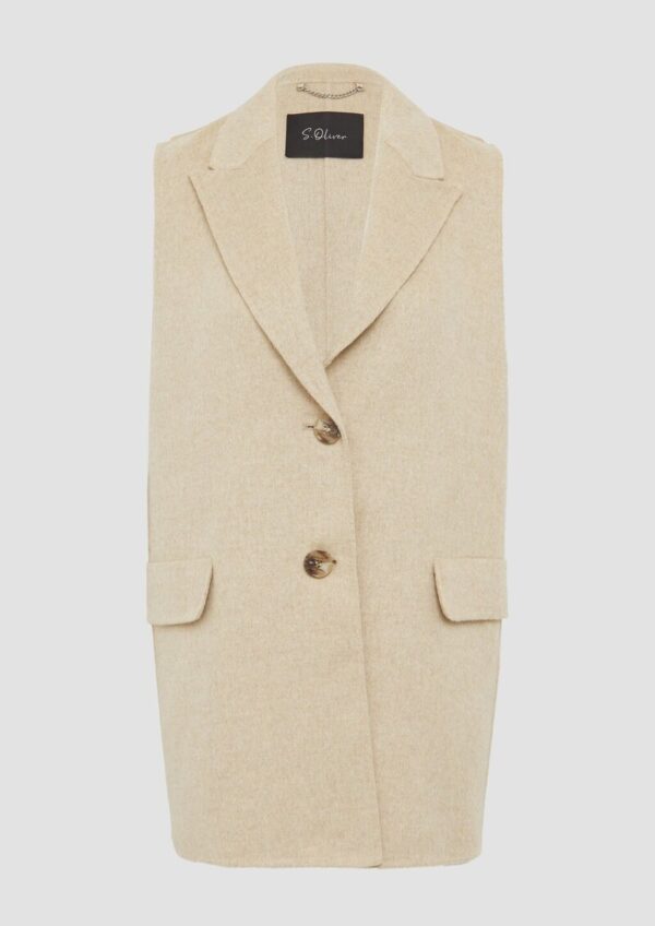 Doubleface-Weste im Relaxed Fit