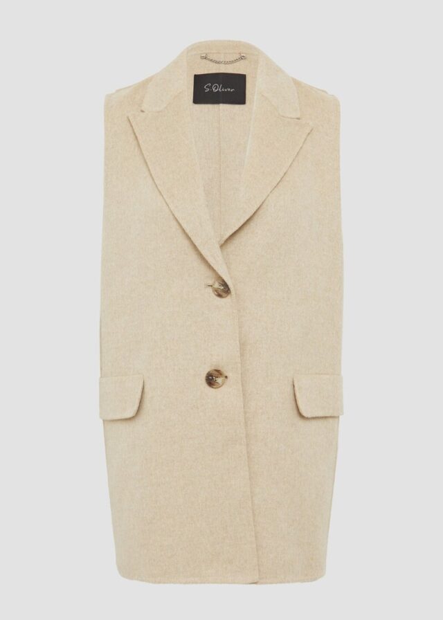 Doubleface-Weste im Relaxed Fit