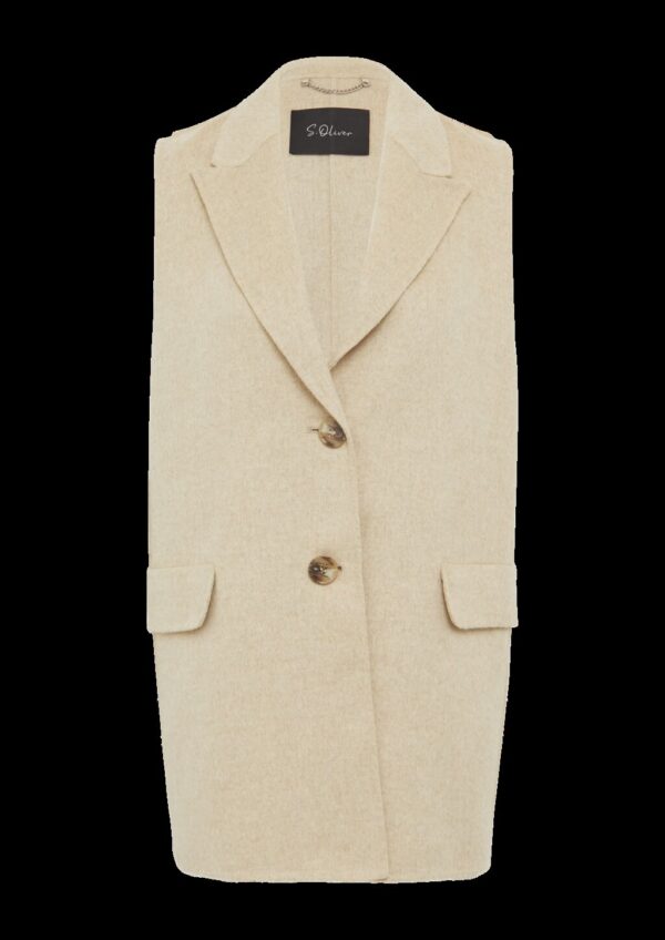 Doubleface-Weste im Relaxed Fit