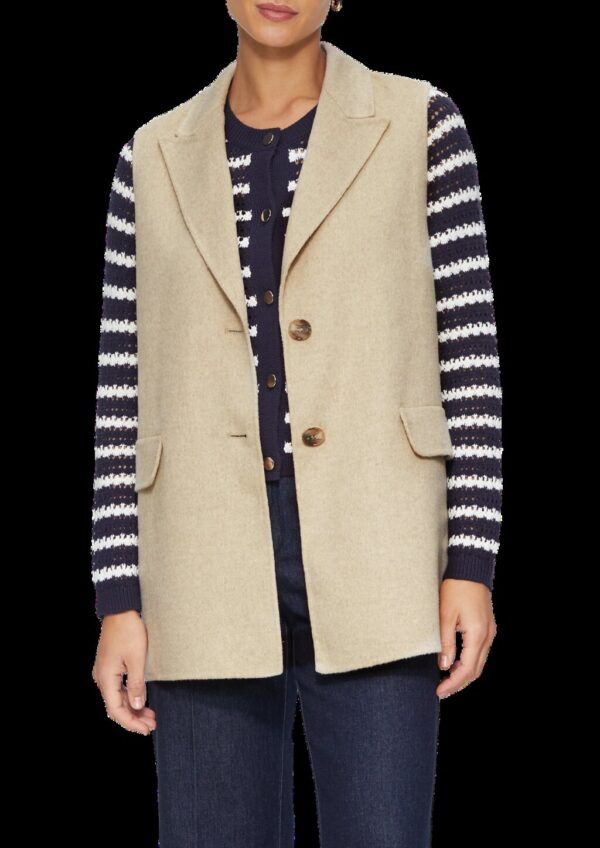 Doubleface-Weste im Relaxed Fit