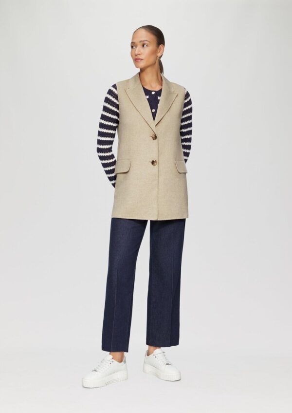 Doubleface-Weste im Relaxed Fit