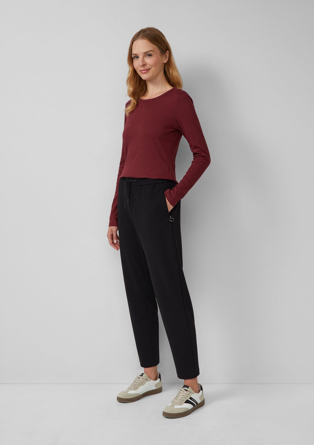 Jogpants aus Struktur-Jersey