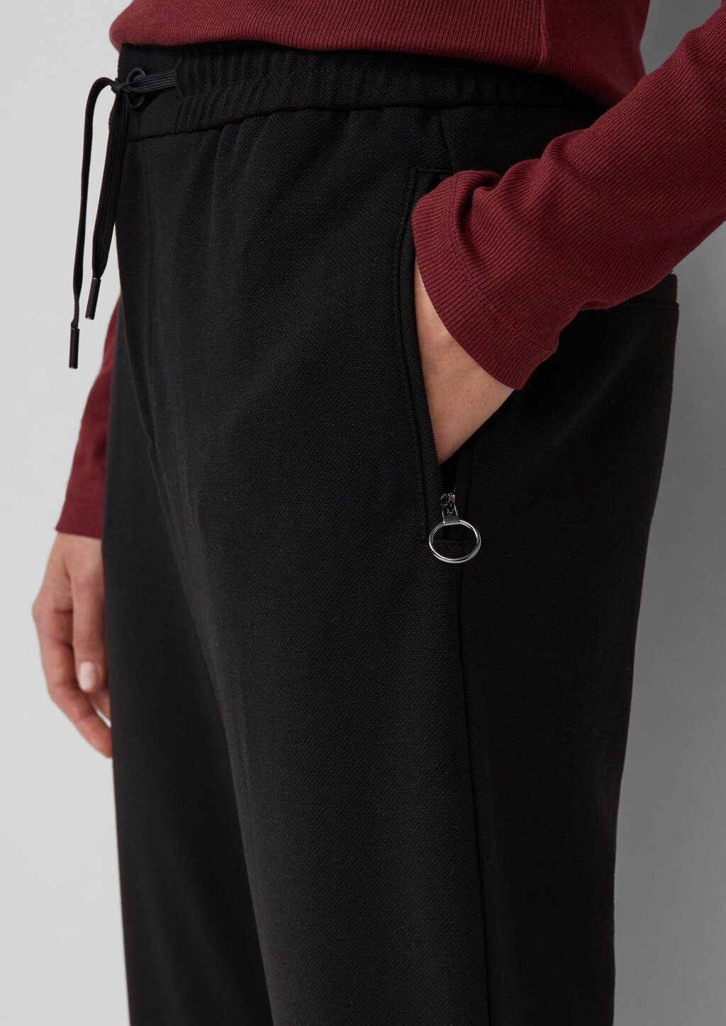 Jogpants aus Struktur-Jersey