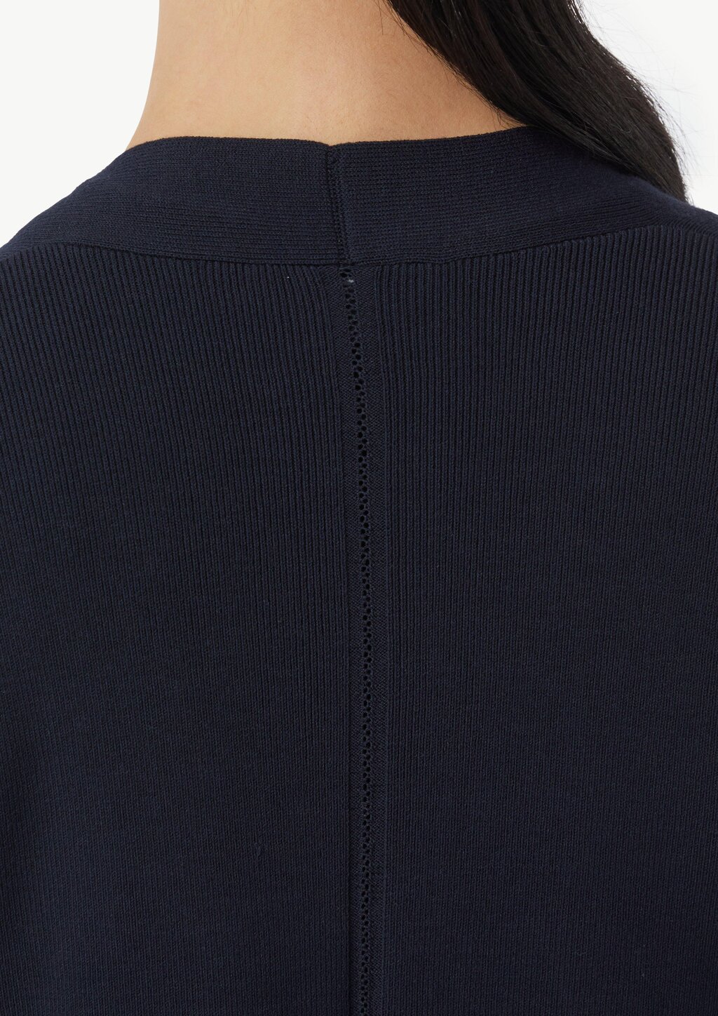 Feinstrick-Cardigan mit Ajour-Detail