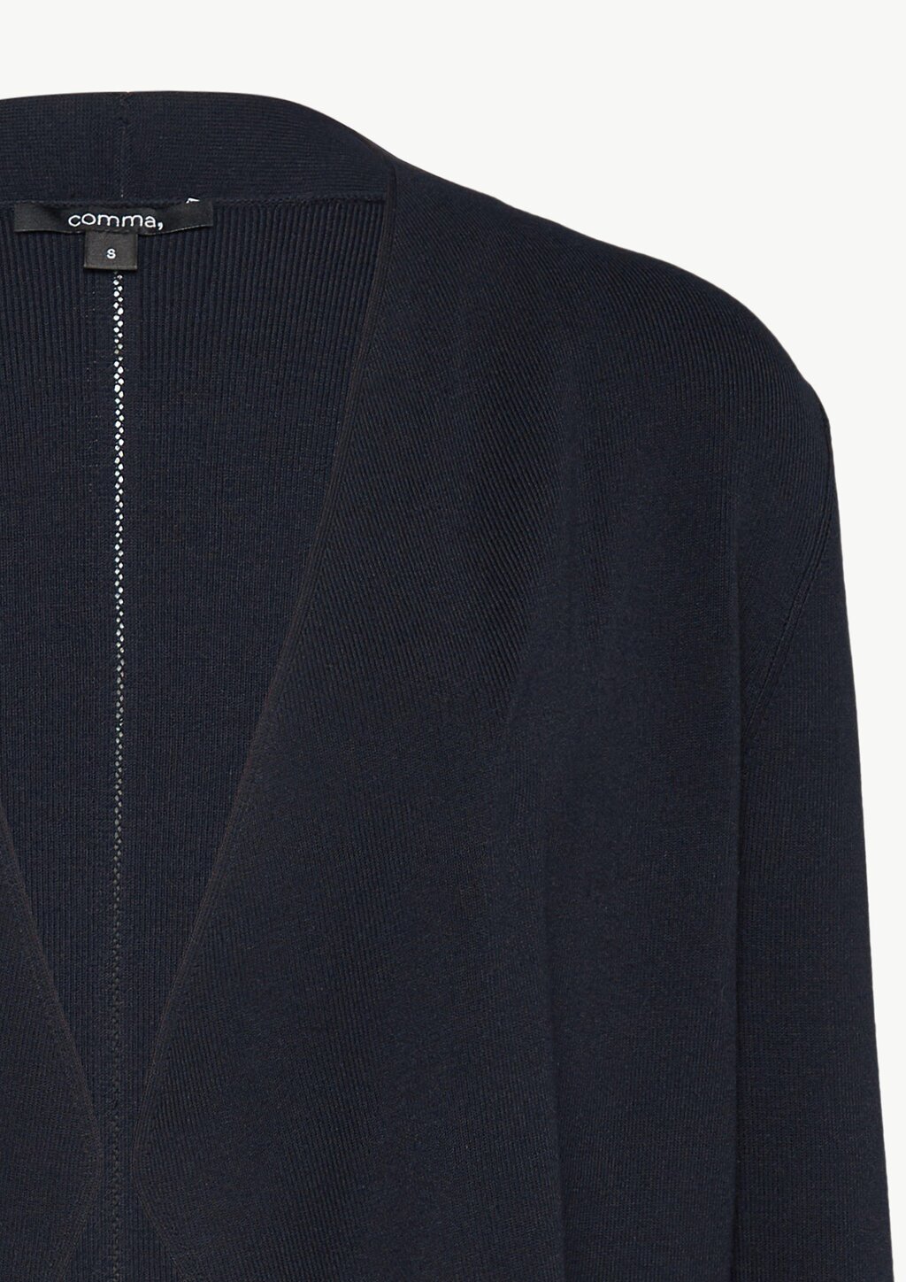 Feinstrick-Cardigan mit Ajour-Detail