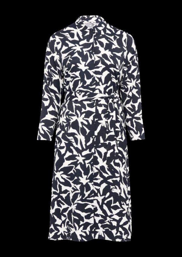 Midi-Kleid aus Viskose mit Eingrifftaschen