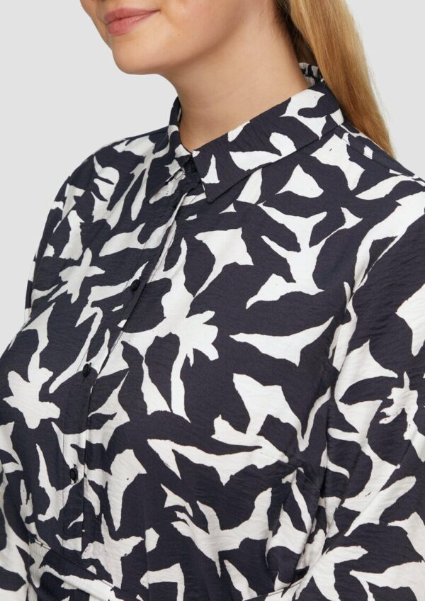 Midi-Kleid aus Viskose mit Eingrifftaschen