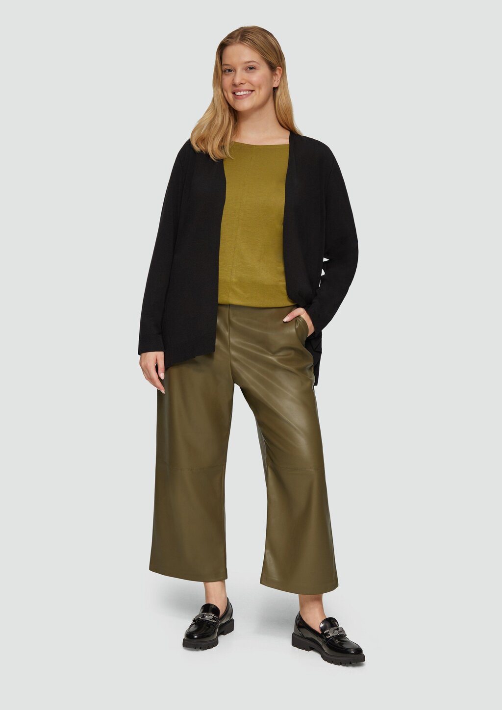 Cardigan aus Viskose-Baumwollmix