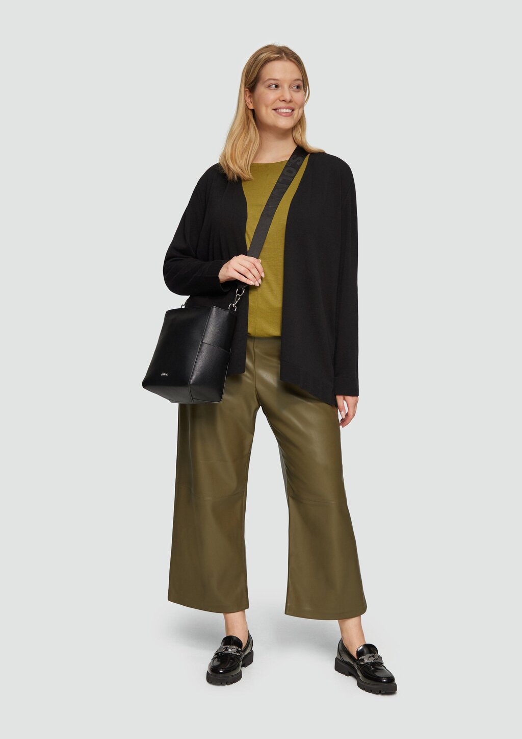 Cardigan aus Viskose-Baumwollmix