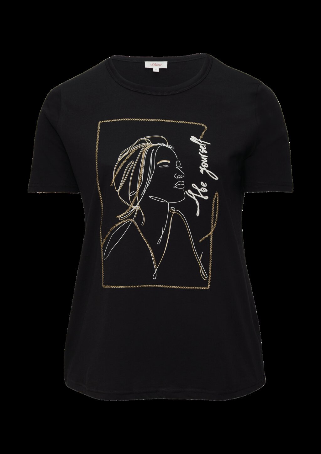 T-Shirt mit Stickerei-Artwork