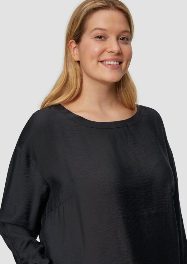 Viskose-Bluse mit elastischem Saum