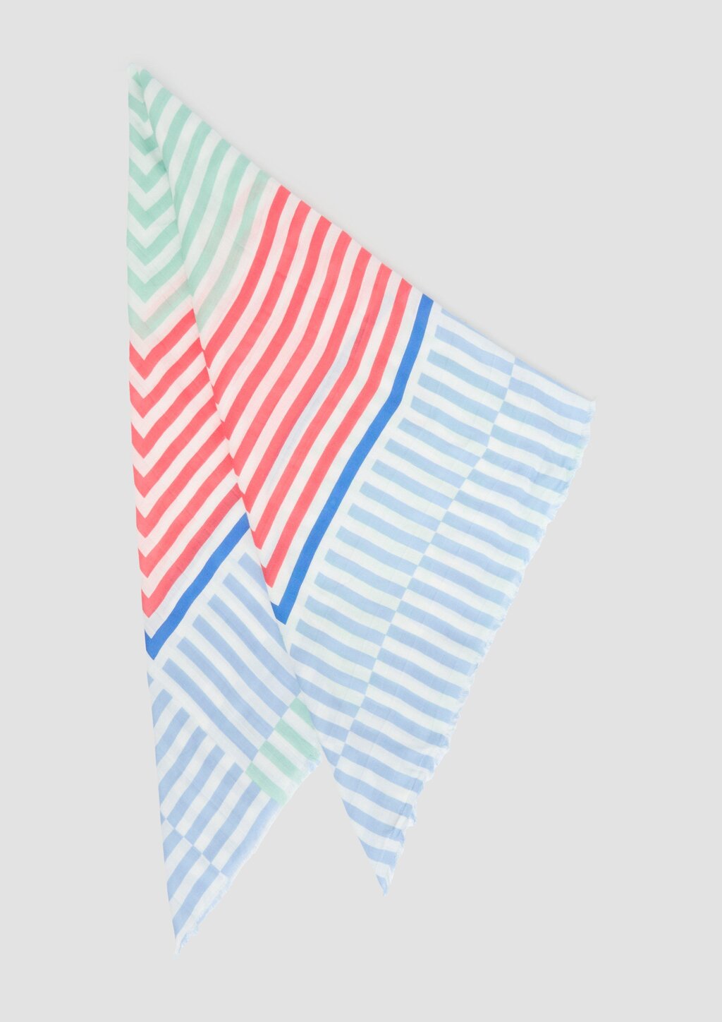 Lässiger quadratischer Schal aus Viskosemix