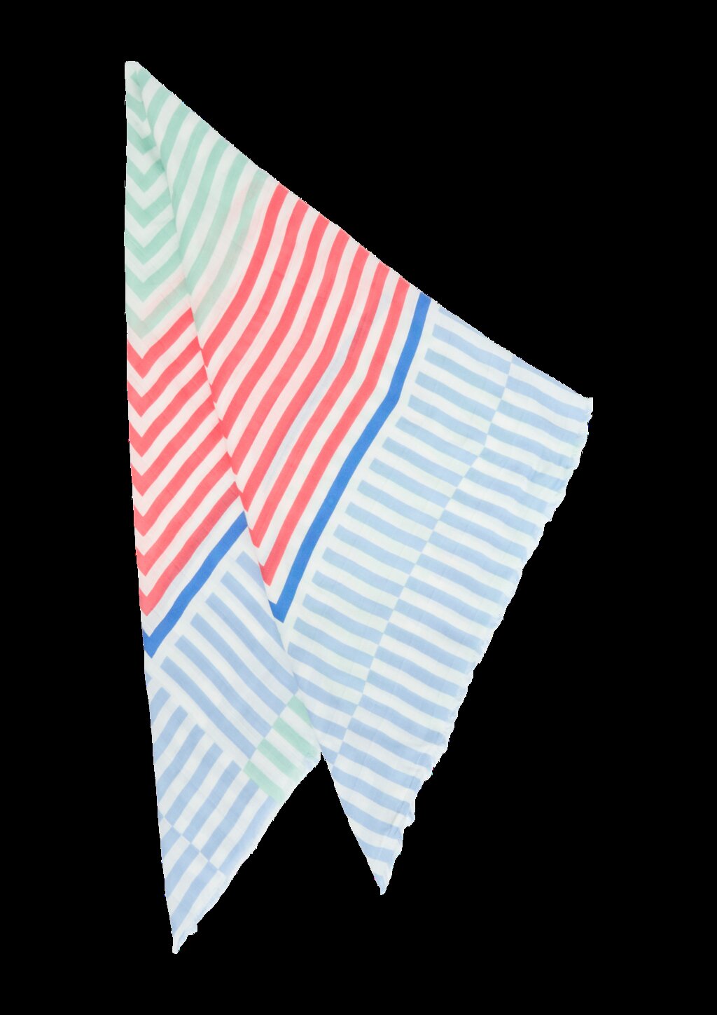 Lässiger quadratischer Schal aus Viskosemix