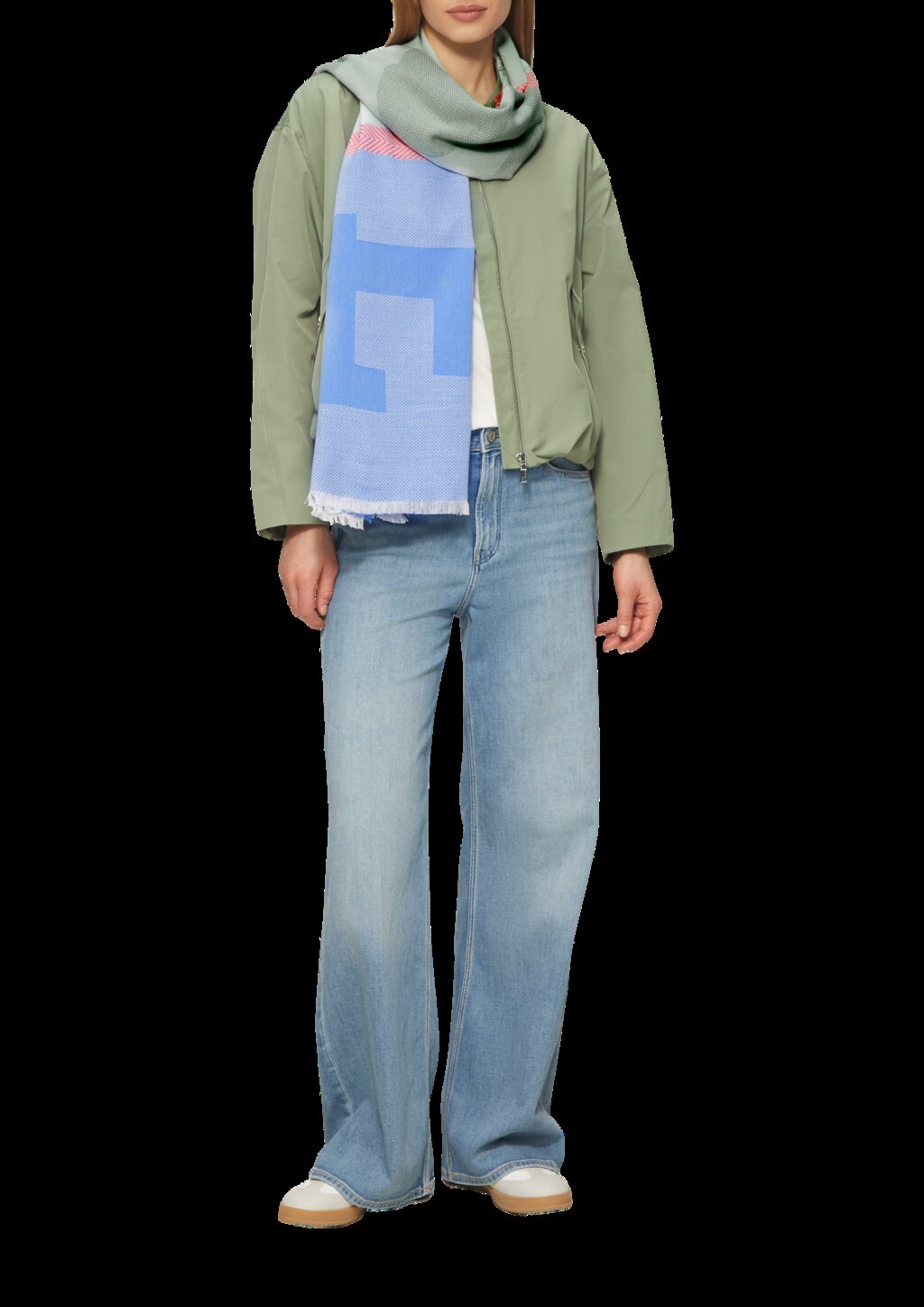 Jacquard-Tuch mit Love-Schriftzug