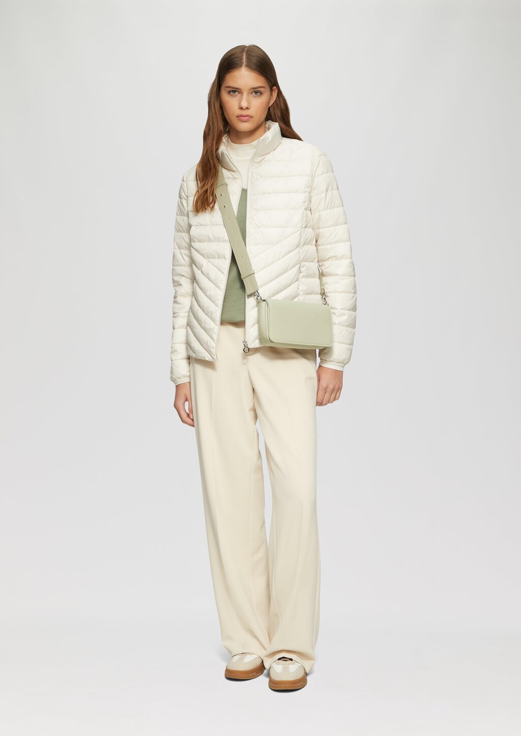 Crossbody-Bag aus Lederimitat mit Logo-Schultergurt