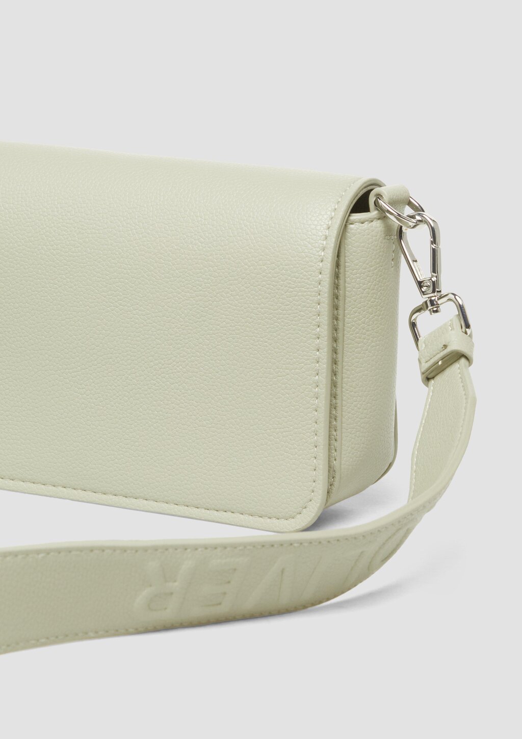 Crossbody-Bag aus Lederimitat mit Logo-Schultergurt