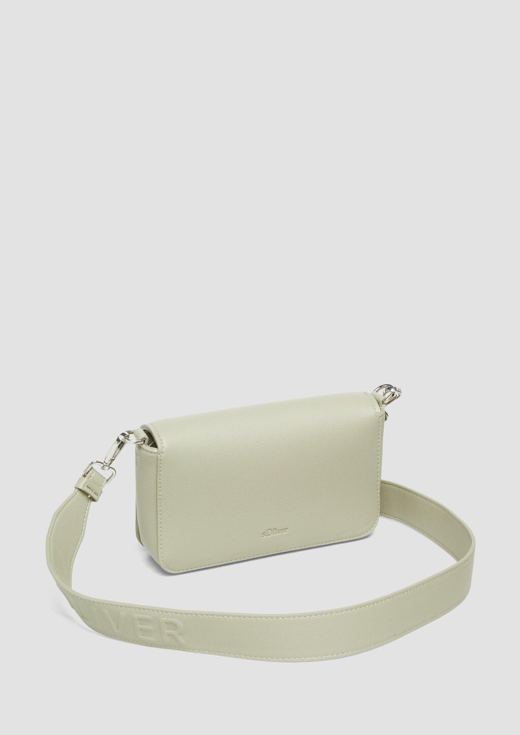 Crossbody-Bag aus Lederimitat mit Logo-Schultergurt