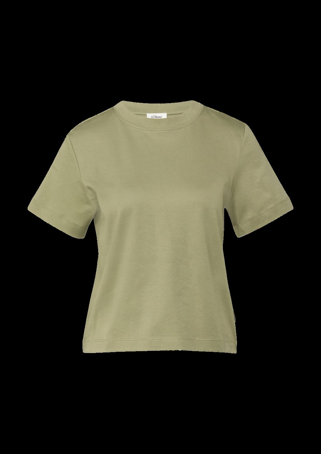 Verkürztes T-Shirt aus Interlockjersey