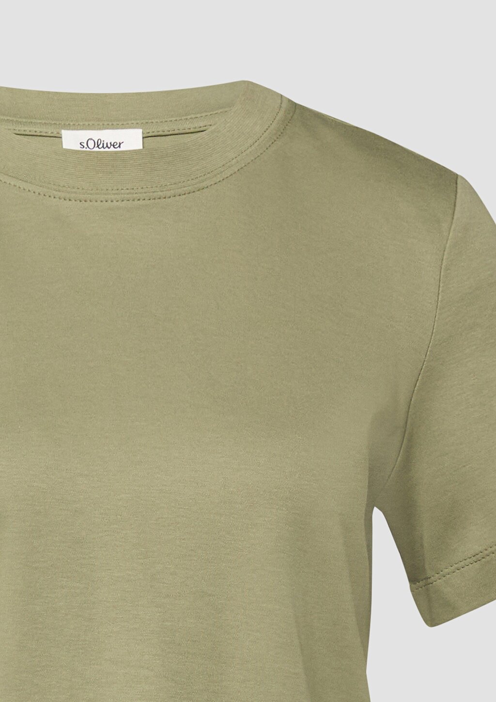 Verkürztes T-Shirt aus Interlockjersey