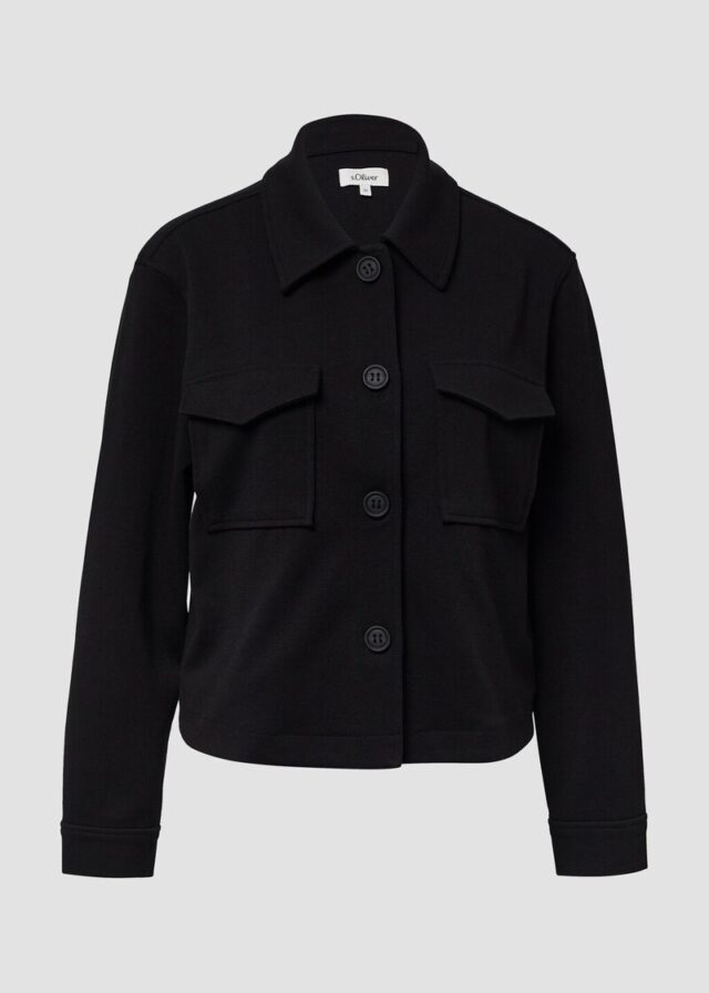 Strukturierte Jacke aus Interlock