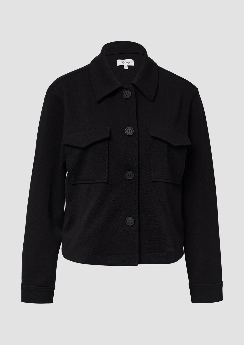 Strukturierte Jacke aus Interlock