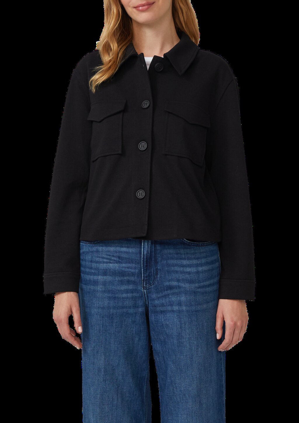 Strukturierte Jacke aus Interlock