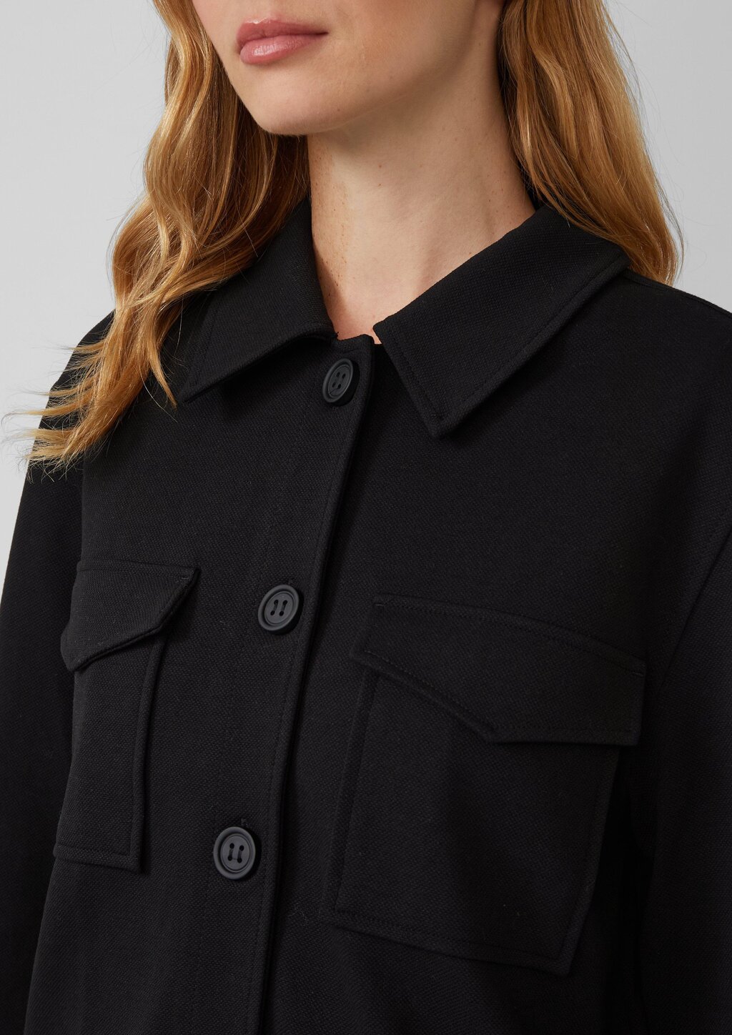 Strukturierte Jacke aus Interlock
