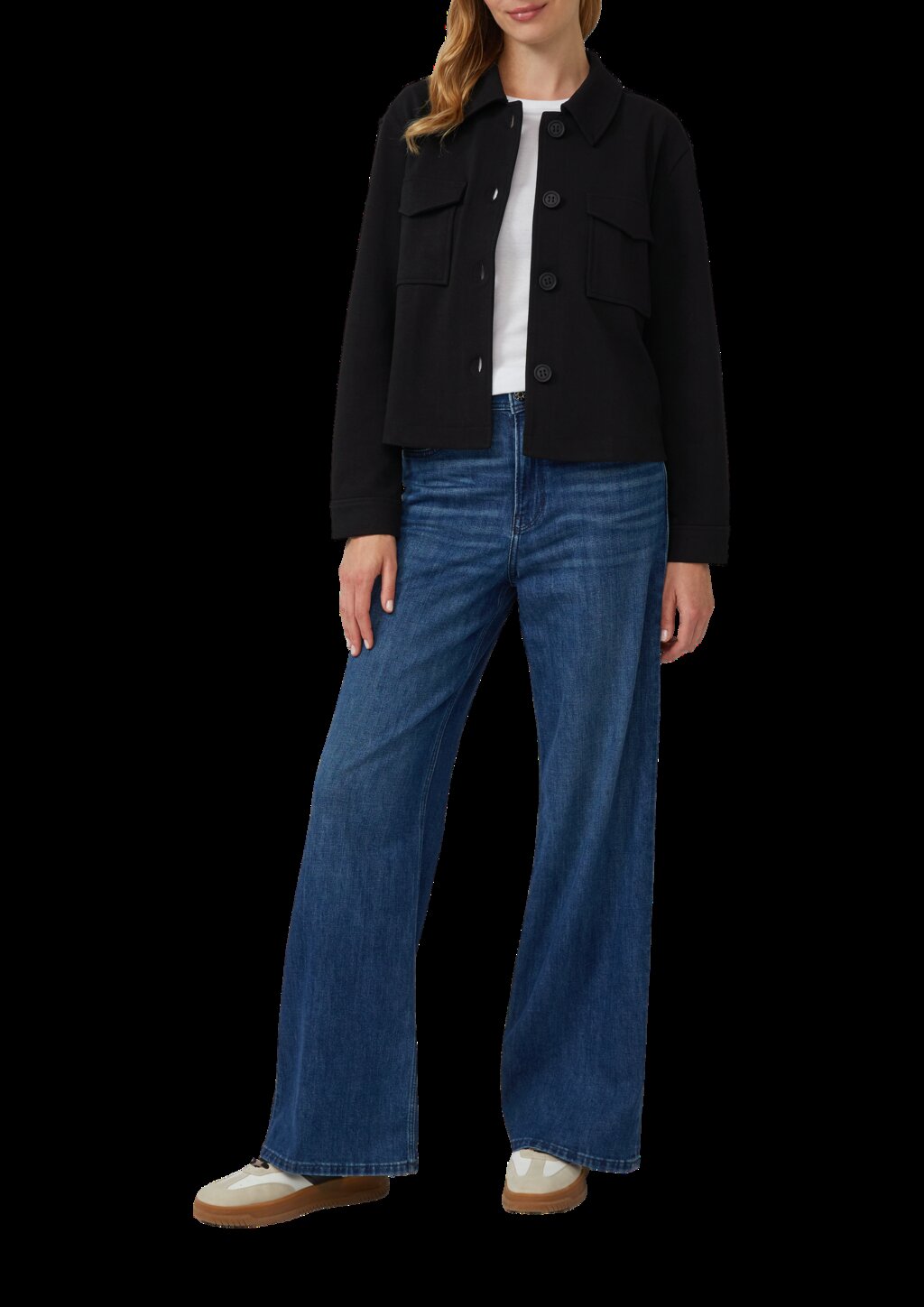 Strukturierte Jacke aus Interlock