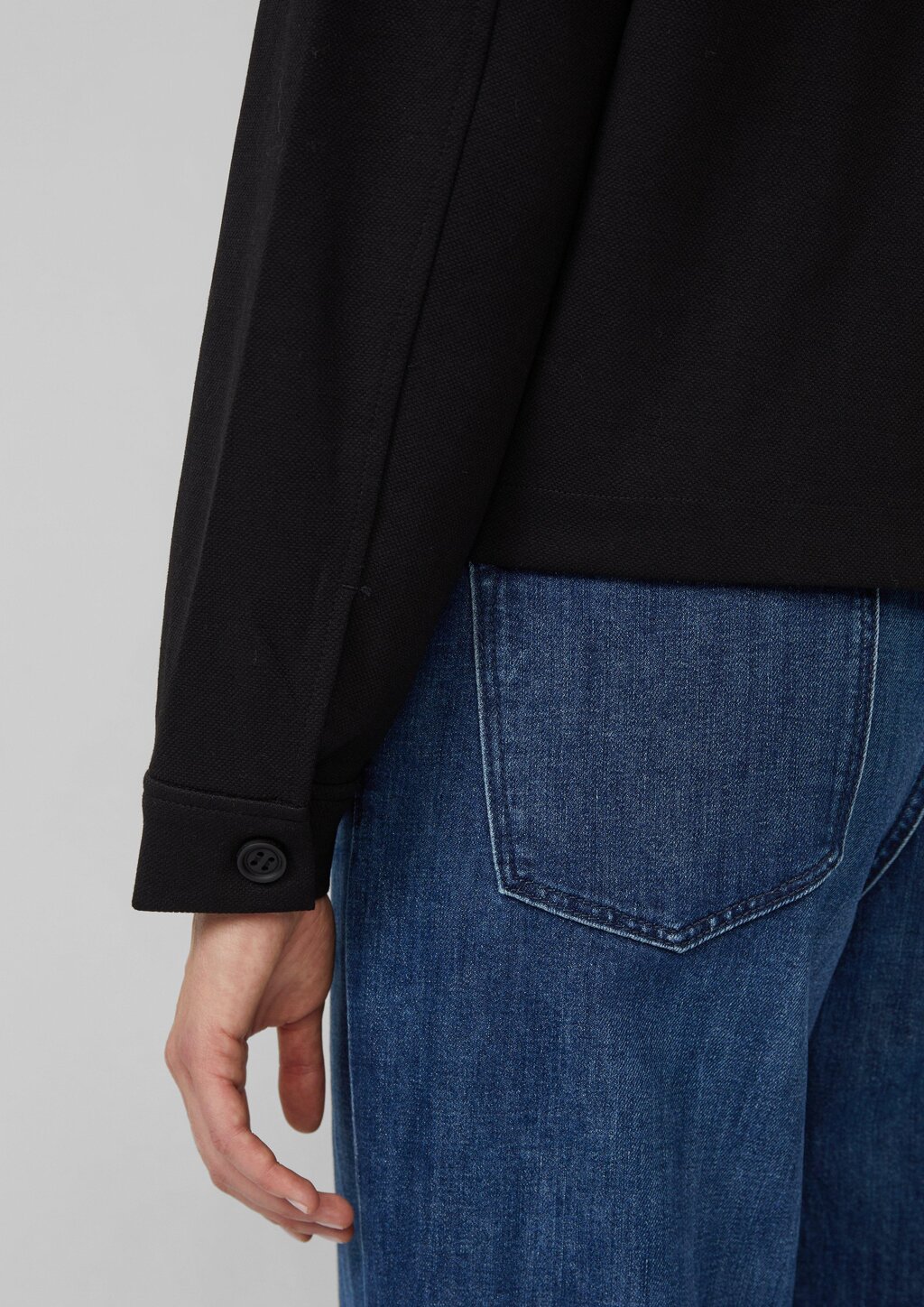 Strukturierte Jacke aus Interlock