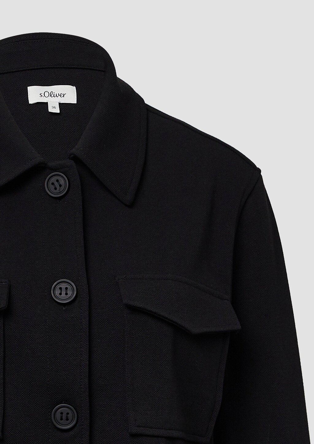 Strukturierte Jacke aus Interlock