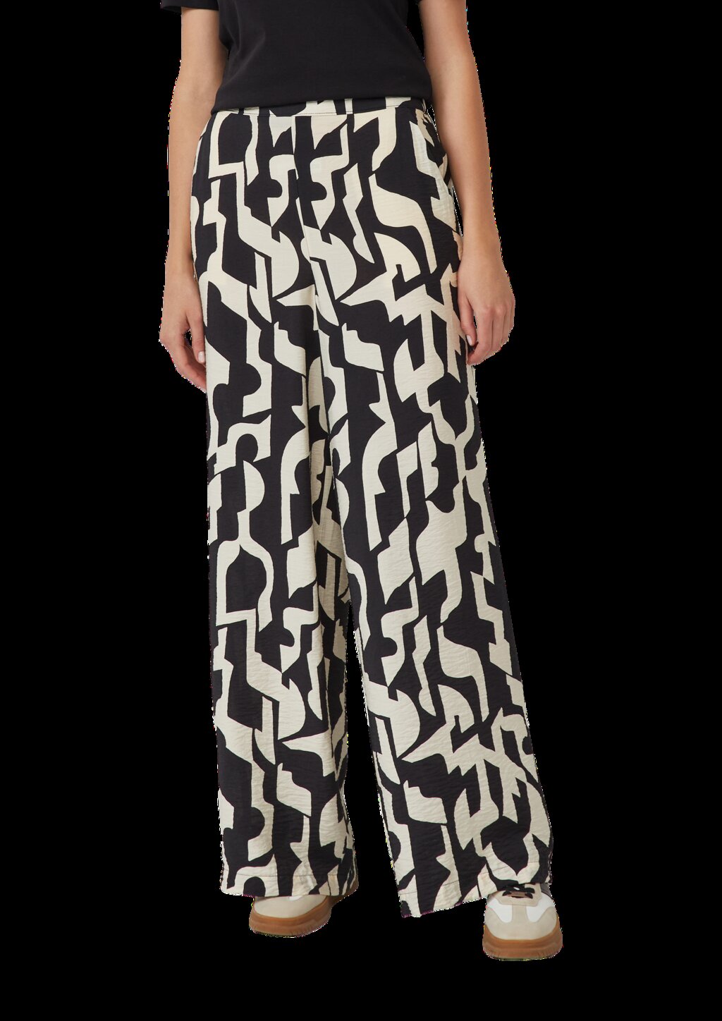 Wide-Leg-Hose im Loose Fit mit Elastikbund