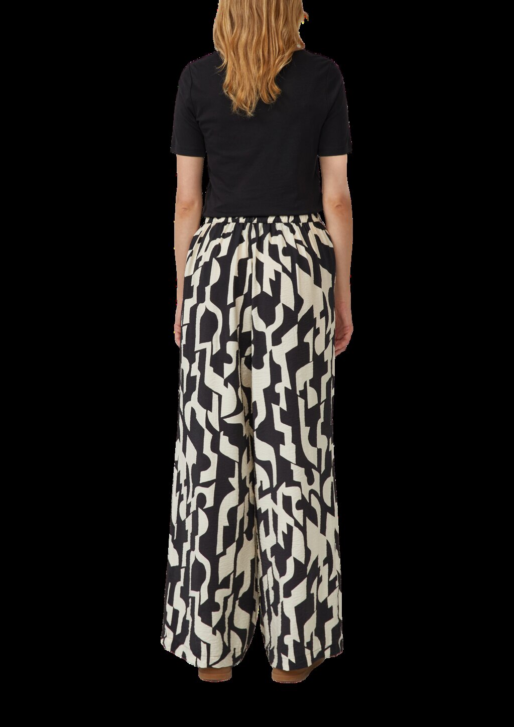 Wide-Leg-Hose im Loose Fit mit Elastikbund