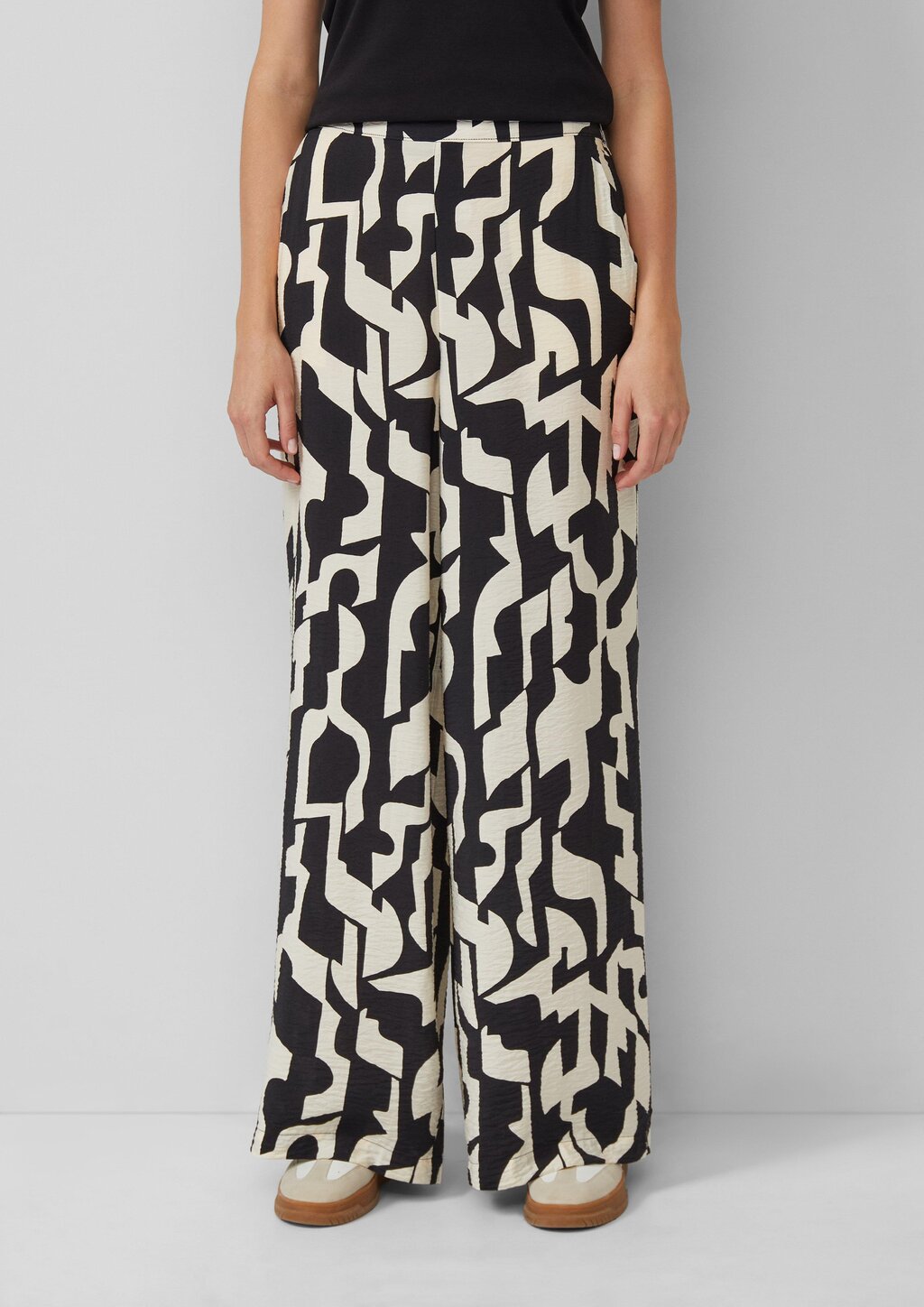 Wide-Leg-Hose im Loose Fit mit Elastikbund