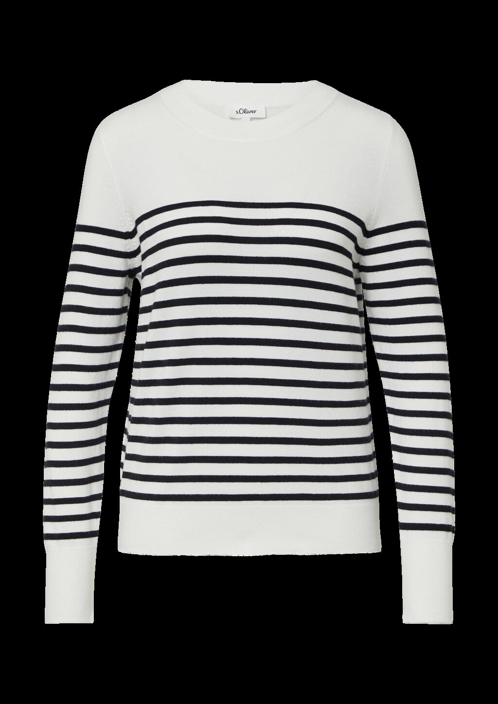 Gestreifter Pullover aus Viskosemix