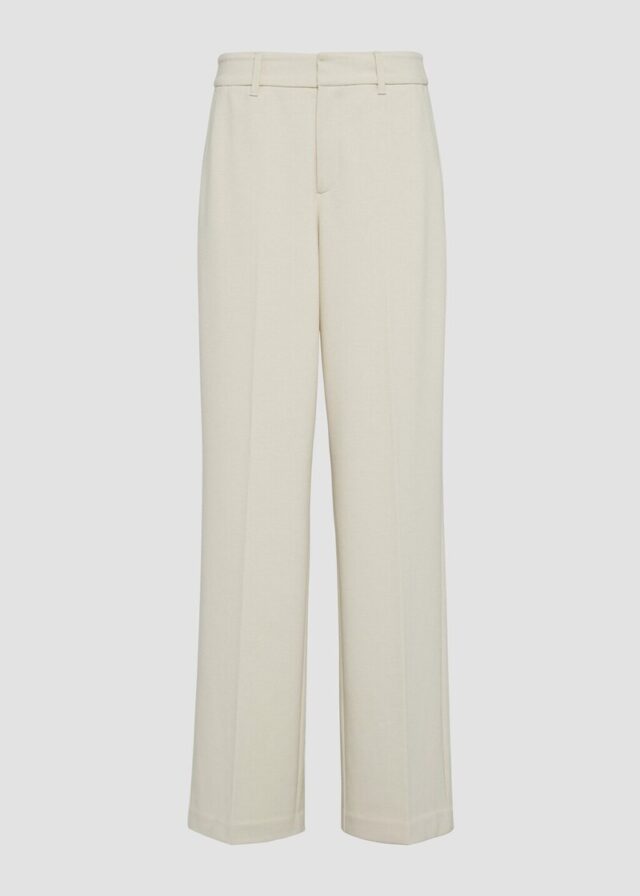 Wide-Leg-Hose aus Struktur-Jersey